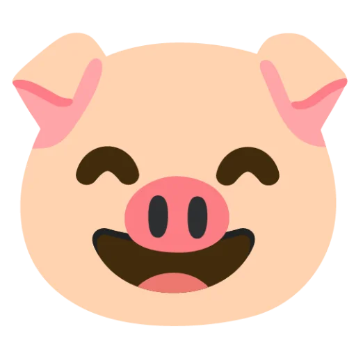 Эмодзи Свинка