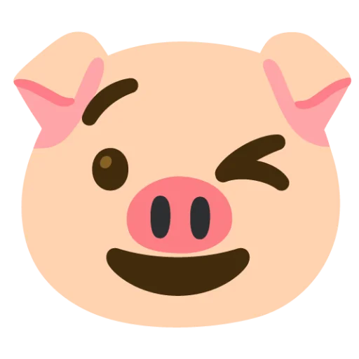 Эмодзи Свинка