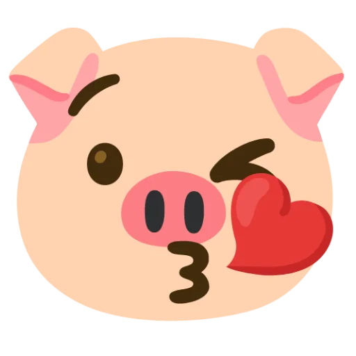 Эмодзи Свинка