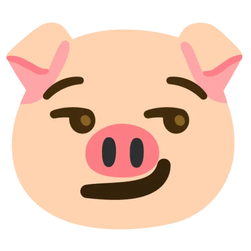 Эмодзи Свинка