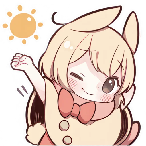 Эмодзи Сладкий зайчик