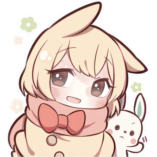 Эмодзи Сладкий зайчик