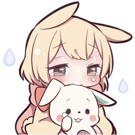 Эмодзи Сладкий зайчик