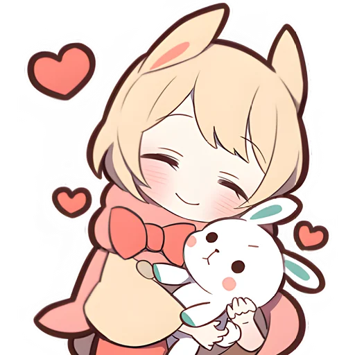 Эмодзи Сладкий зайчик