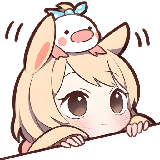 Эмодзи Сладкий зайчик