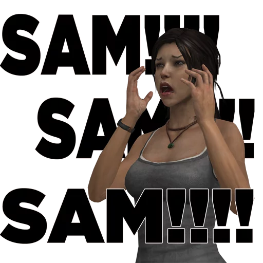 Эмодзи Tomb Raider Memes