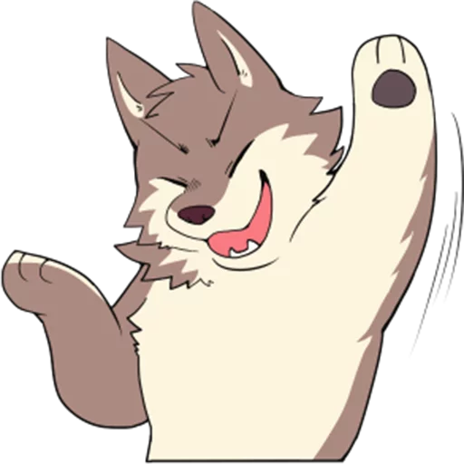 Эмодзи Eastern Timber Wolf