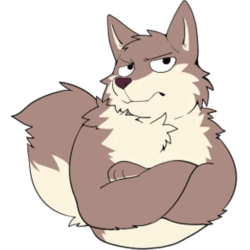 Эмодзи Eastern Timber Wolf