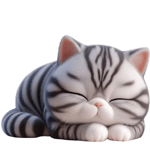 Эмодзи Полосатый котенок