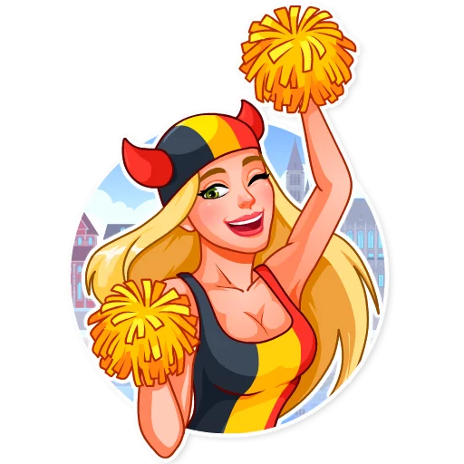 Эмодзи Cheerleaders 2018