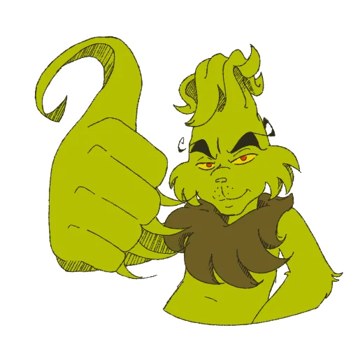 Эмодзи The Grinch by