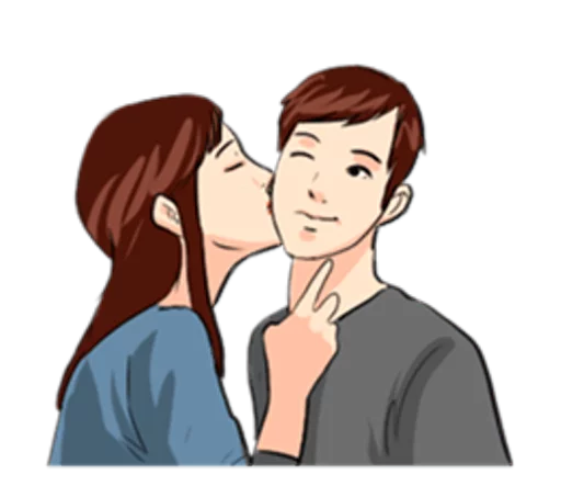 Эмодзи The Kissing