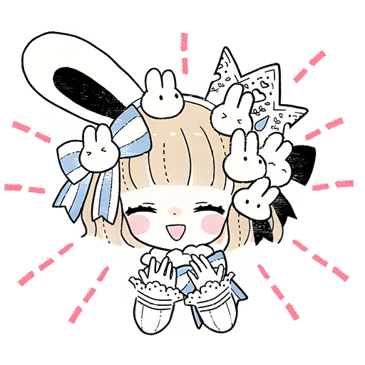 Эмодзи Принцесса и кролик