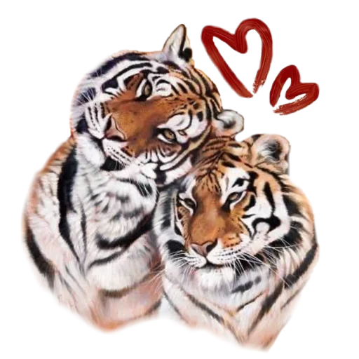 Эмодзи Tiger ❤