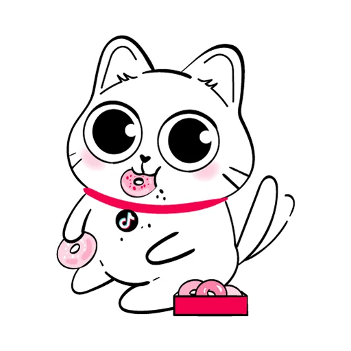 Эмодзи TikTok Kot