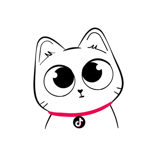 Эмодзи TikTok Kot