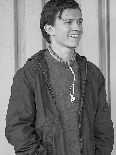 Эмодзи Tom Holland BW