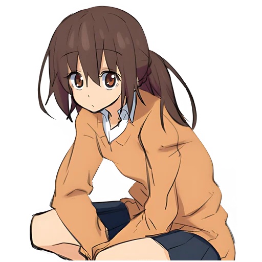 Эмодзи Томная тян 2