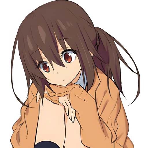 Эмодзи Томная тян 2