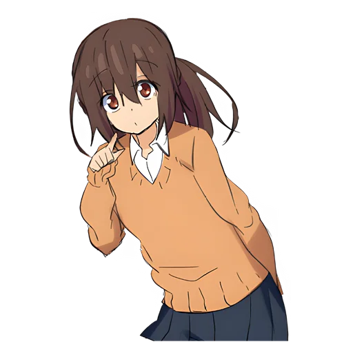 Эмодзи Томная тян 2