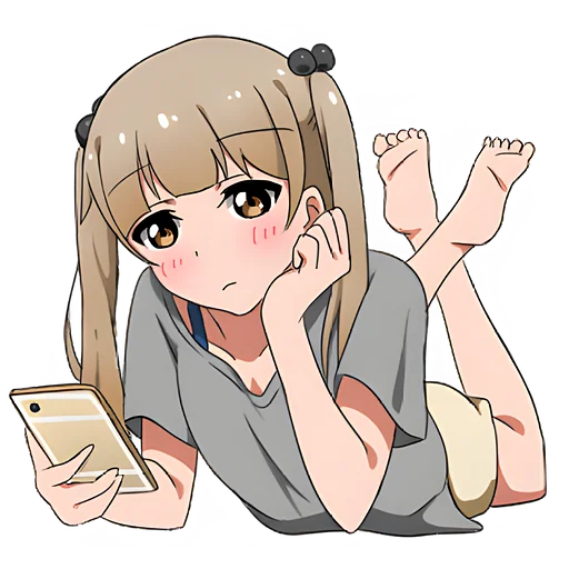 Эмодзи Томная тян