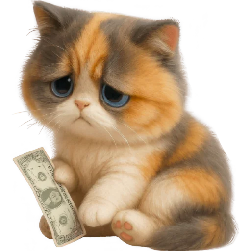 Эмодзи Трехцветный котик