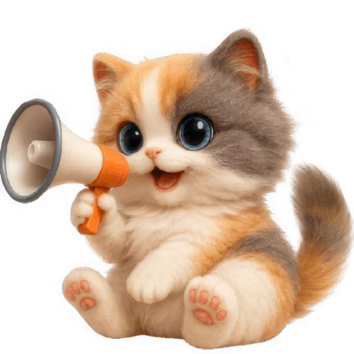 Эмодзи Трехцветный котик