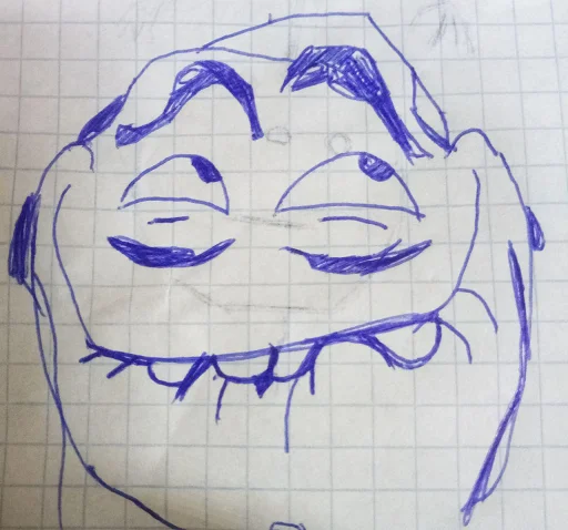 Эмодзи Trollface