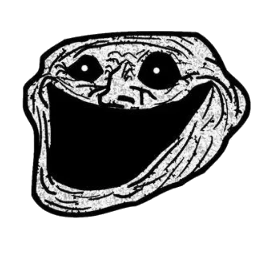Эмодзи Scary Troll Face