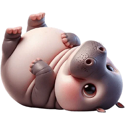 Эмодзи Парные бегемотики