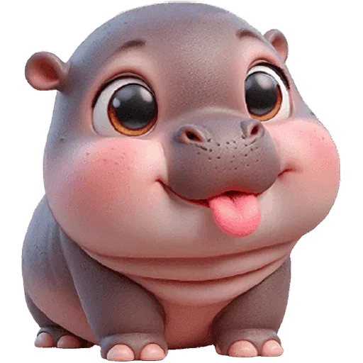 Эмодзи Парные бегемотики