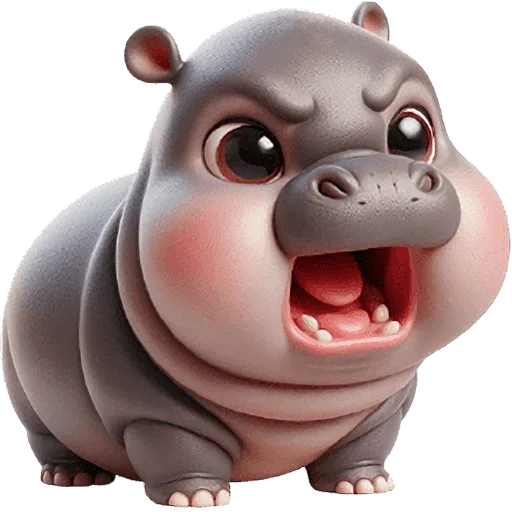 Эмодзи Парные бегемотики