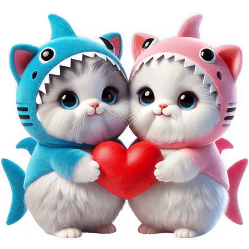 Эмодзи Парные акулы