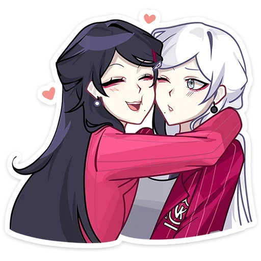 Эмодзи Близняшки Ви и Кейт Без Текста