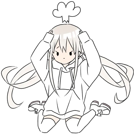 Эмодзи Тян в толстовке 2