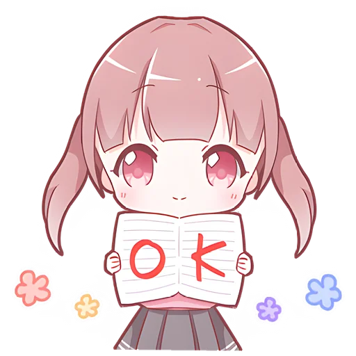 Эмодзи Тяночки школьницы