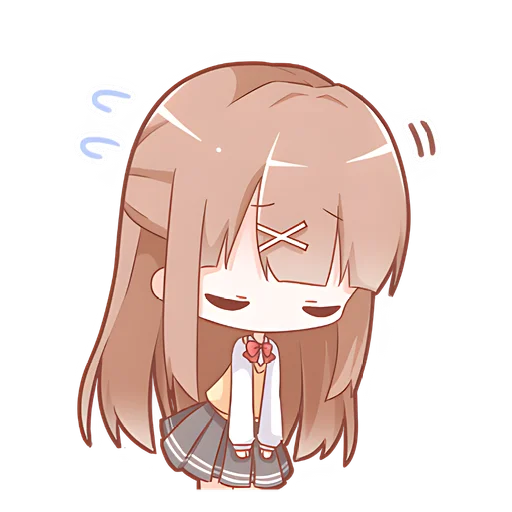 Эмодзи Тяночки школьницы