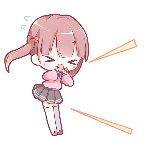 Эмодзи Тяночки школьницы