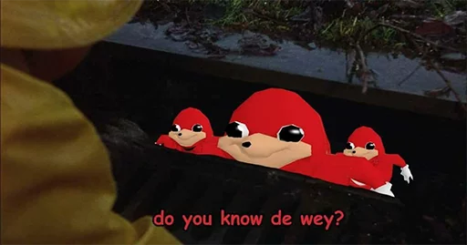 Эмодзи Ugandan Knuckles