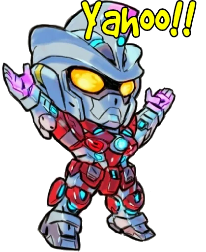 Эмодзи Ultraman Gundam Crossover