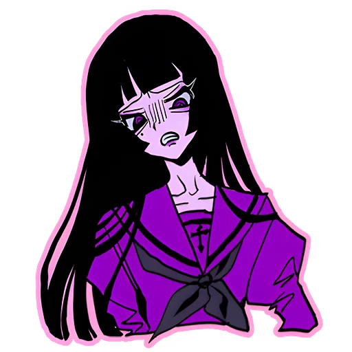 Эмодзи Ультрамариновая тян