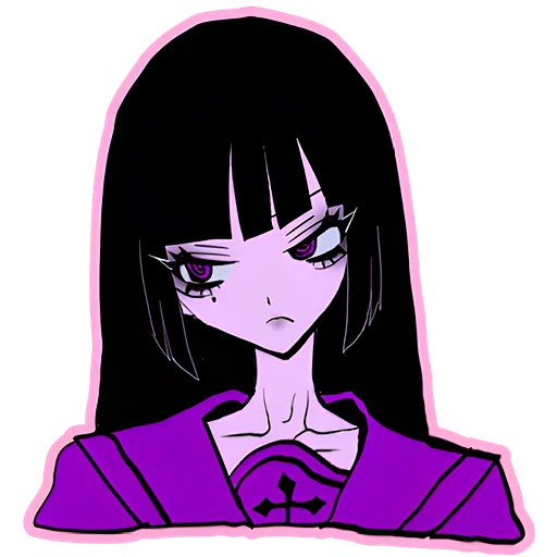 Эмодзи Ультрамариновая тян