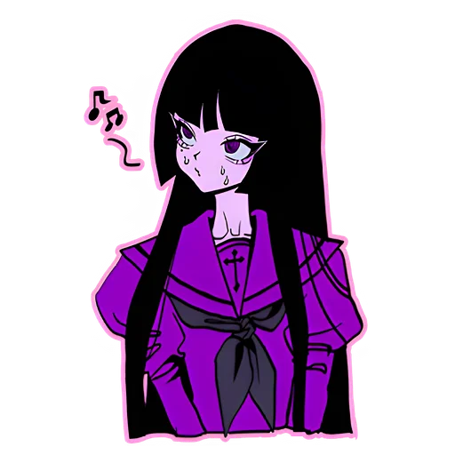 Эмодзи Ультрамариновая тян