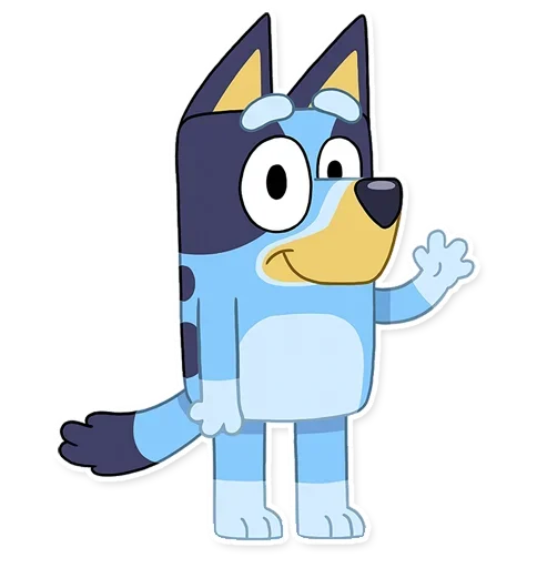 Эмодзи Unofficial Bluey