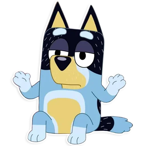 Эмодзи Unofficial Bluey