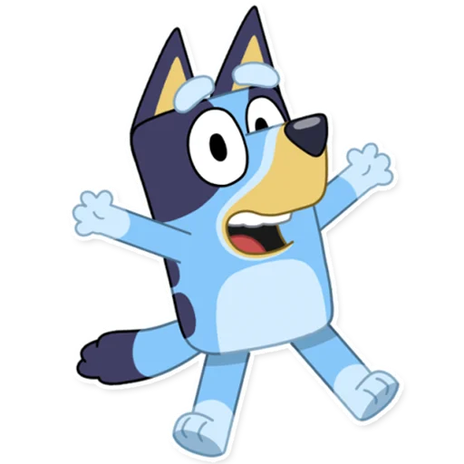 Эмодзи Unofficial Bluey
