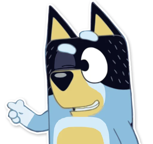 Эмодзи Unofficial Bluey
