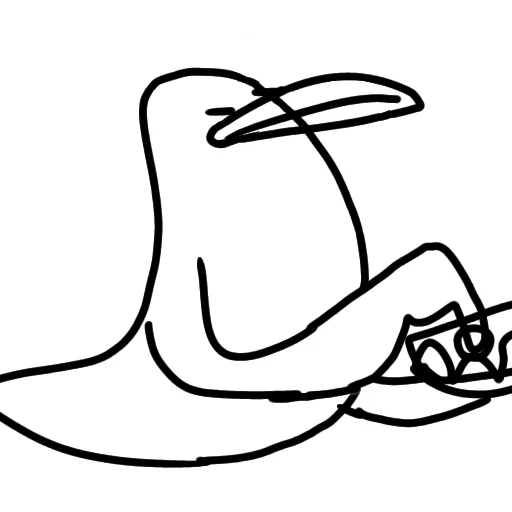 Эмодзи Упоротый блоптоп