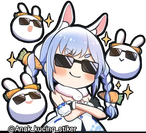 Эмодзи Usada Pekora (Chibi)