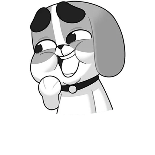 Эмодзи Пес без текста